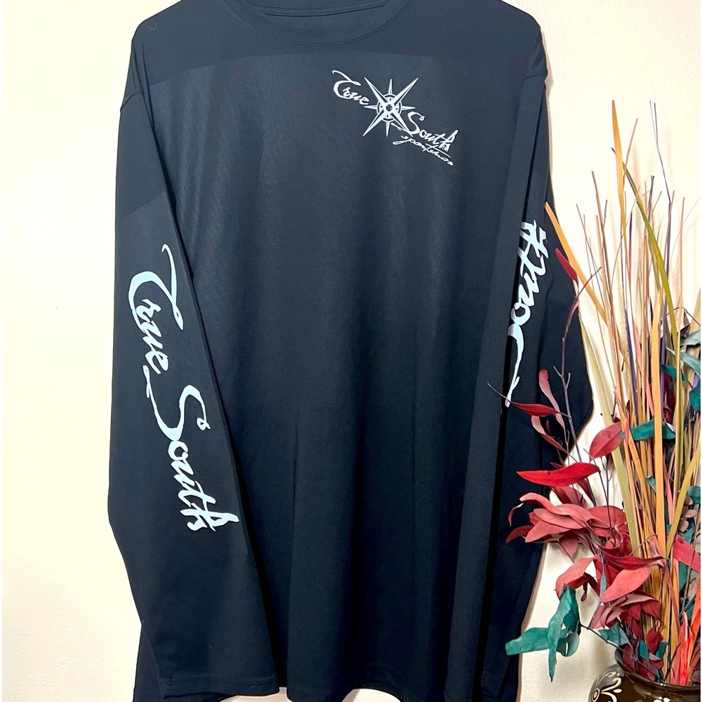 True south polyester black long sleeve